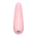 Satisfyer Curvy 2 Plus in pink, an app-enabled clitoral massager with sleek design and ergonomic shape.