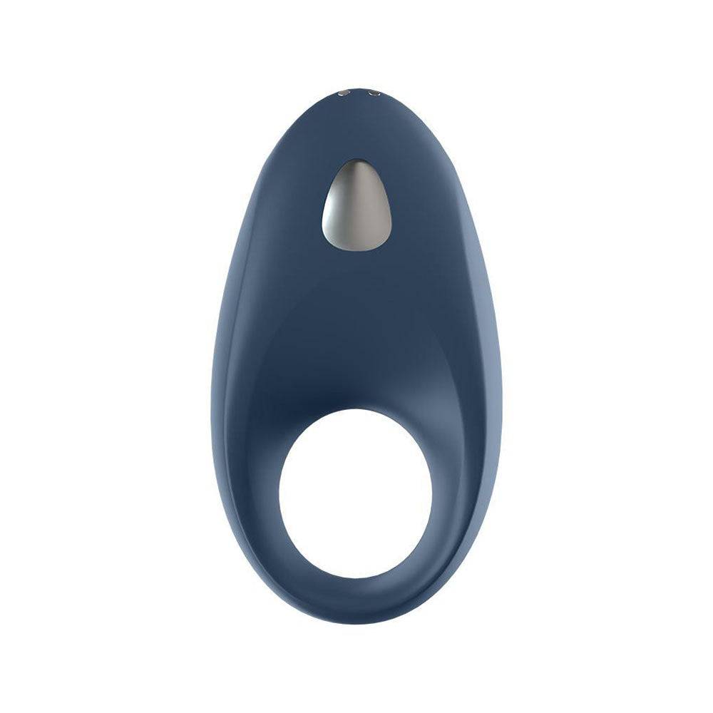 Satisfyer Pro Mighty One cock ring with a sleek design and textured surface for enhanced pleasure and comfort.
