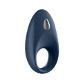 Satisfyer Mighty One Cock Ring featuring a sleek design and textured surface for enhanced pleasure and comfort.