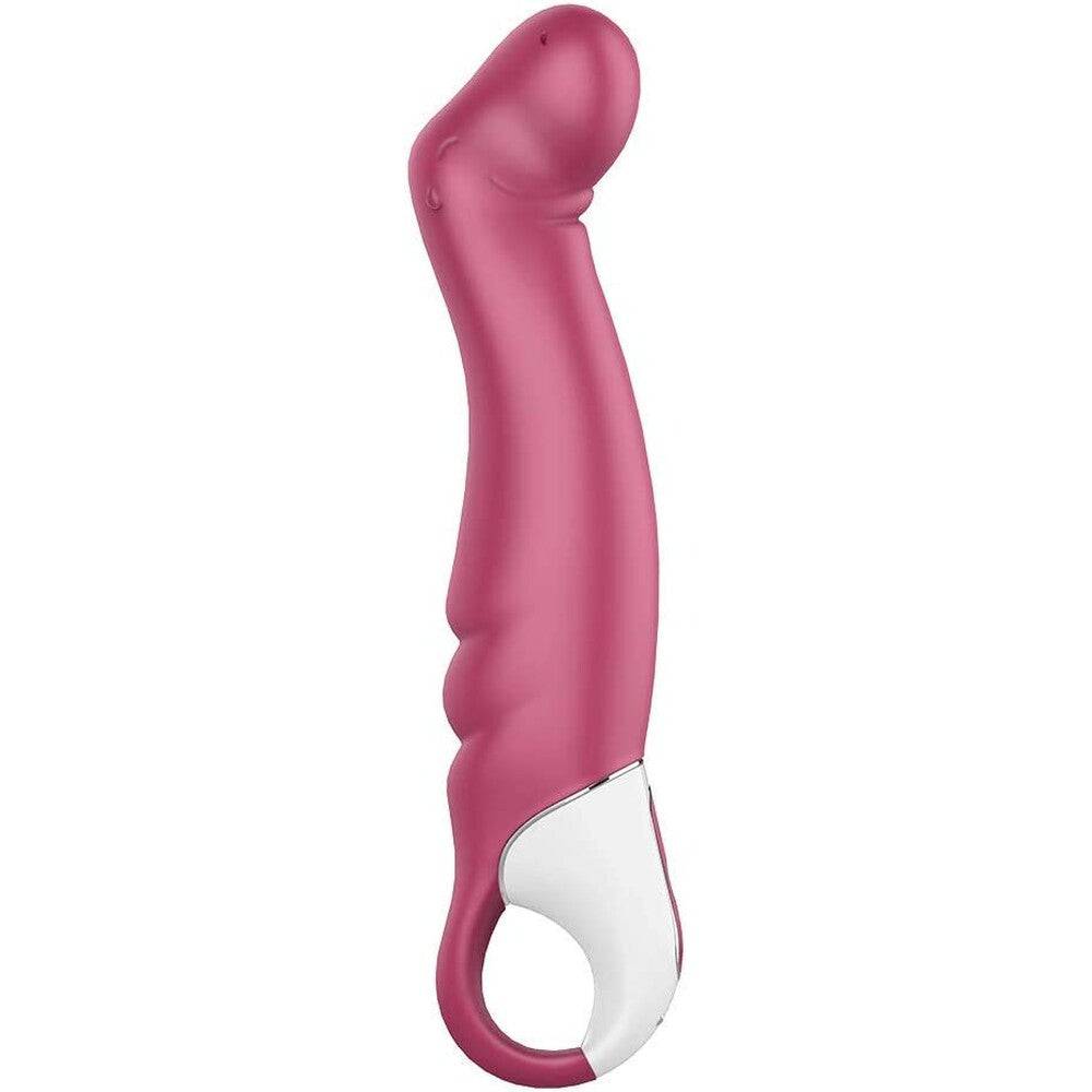Satisfyer Vibes Petting Hippo G-Spot vibrator in a playful hippo design with a soft, textured surface for enhanced pleasure.