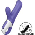 Satisfyer Pro Magic Bunny rechargeable G-Spot vibrator with soft silicone and curved design for targeted stimulation.