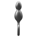 Toy Joy Buttocks The Plugger 2 Bollar, a metallic silicone plug with dual ball design for enhanced pleasure.