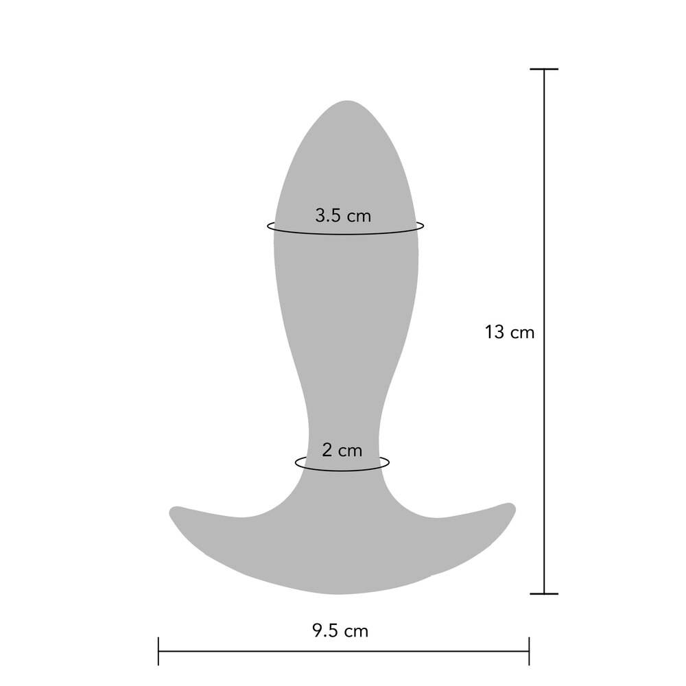 ToyJoy Buttocks The Brave Vibrating Buttplug in sleek design with ergonomic shape and textured surface for enhanced pleasure.