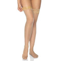 Leg Avenue Stay Up Sheer Thigh Highs in nude, designed for UK sizes 6 to 12, featuring a smooth finish and elegant look.