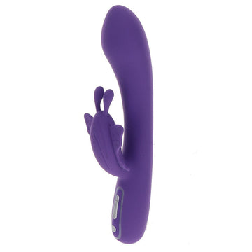 ToyJoy Love Rabbit Fabulous Butterfly Vibrator in pink with butterfly design and dual stimulation features.
