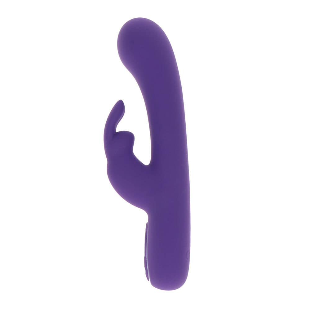 ToyJoy Love Rabbit vibrator in soft pink with dual stimulation design and textured surface for enhanced pleasure.
