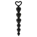 ToyJoy black anal beads with smooth design, featuring multiple graduated pearls for enhanced pleasure and comfort.