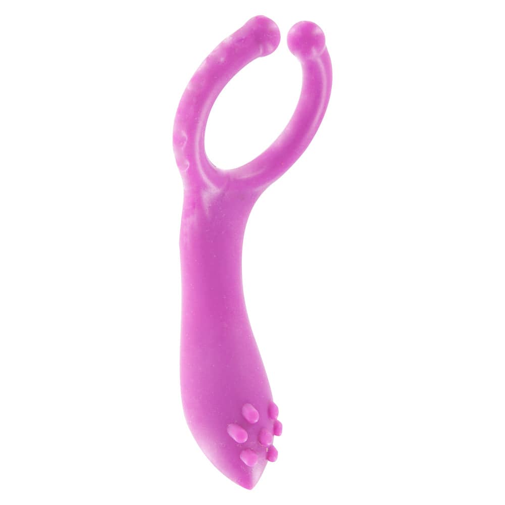 ToyJoy Vibrerande ClitStim CRing in purple, featuring a soft silicone texture and ergonomic design for enhanced pleasure.