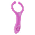 ToyJoy Vibrerande ClitStim CRing with textured design, showcasing vibrant colors and ergonomic shape for enhanced pleasure.