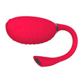 Magic Motion Fugu Red Clitoral Vibe with remote control, showcasing sleek design and vibrant red color.