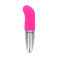 Violet Toyjoy Funky Viberette Mini G-spot vibrator with a sleek design and curved tip for targeted stimulation.