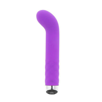 ToyJoy Smile Tickle My Senses Lila Mini G Spot Vibe in vibrant purple with curved design for targeted stimulation.