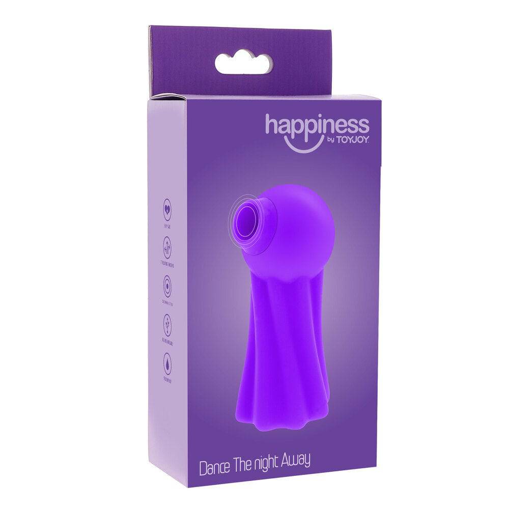 ToyJoy Happiness Dance The Night Away Stimulator in vibrant colors with textured design for enhanced pleasure.