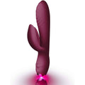 Burgundy Rocks Off Everygirl rabbit vibrator with dual stimulation design and sleek rechargeable body.
