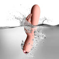 Rocks Off Flutter Rabbit Rosa, a pink silicone rabbit vibrator with flexible ears and ergonomic design, on a white background.