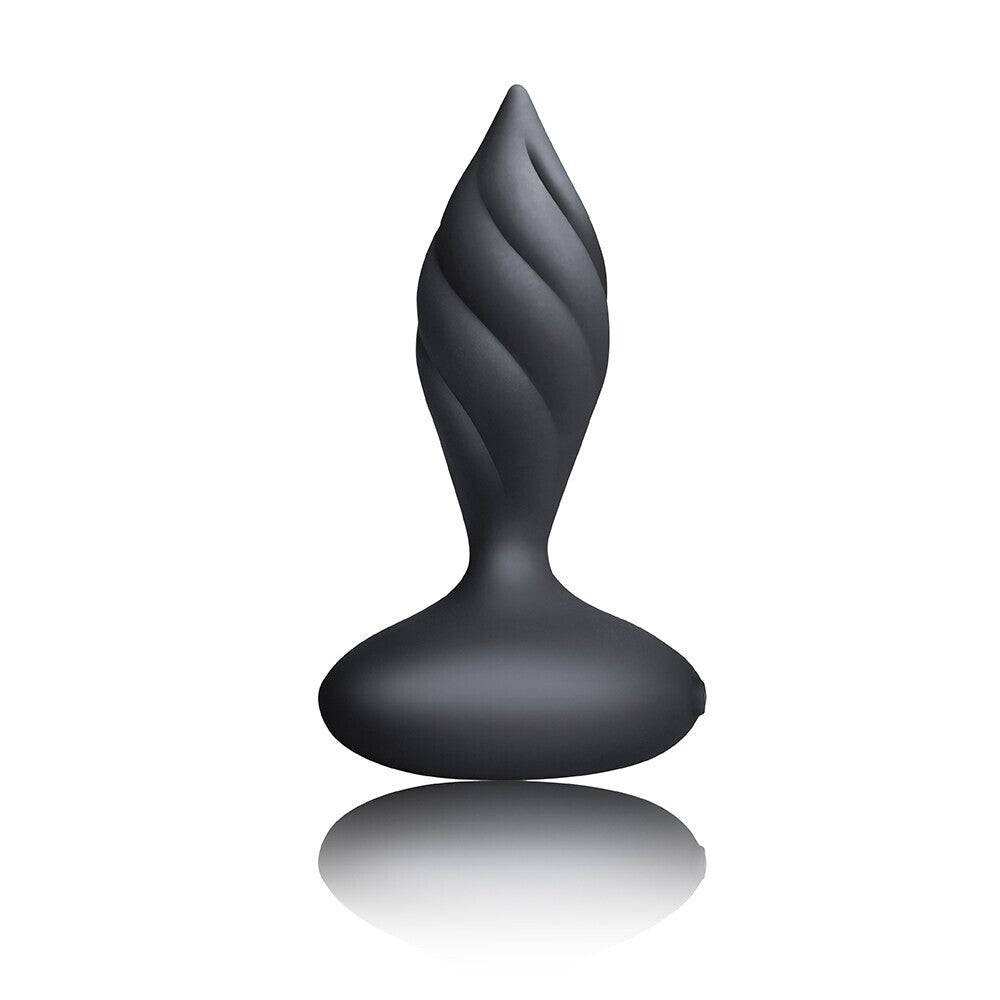Rocks Off Petite Sensations Desire Butt Plug in sleek black, featuring a smooth design and ergonomic shape for comfort.