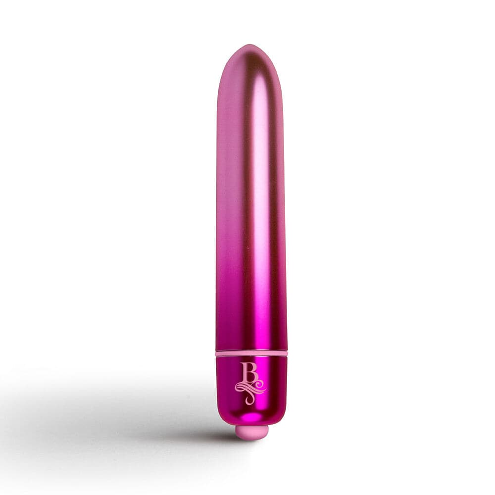 Rocks Off Boudoir Courtesan Bullet in pink, sleek design with a rounded tip, perfect for discreet pleasure.