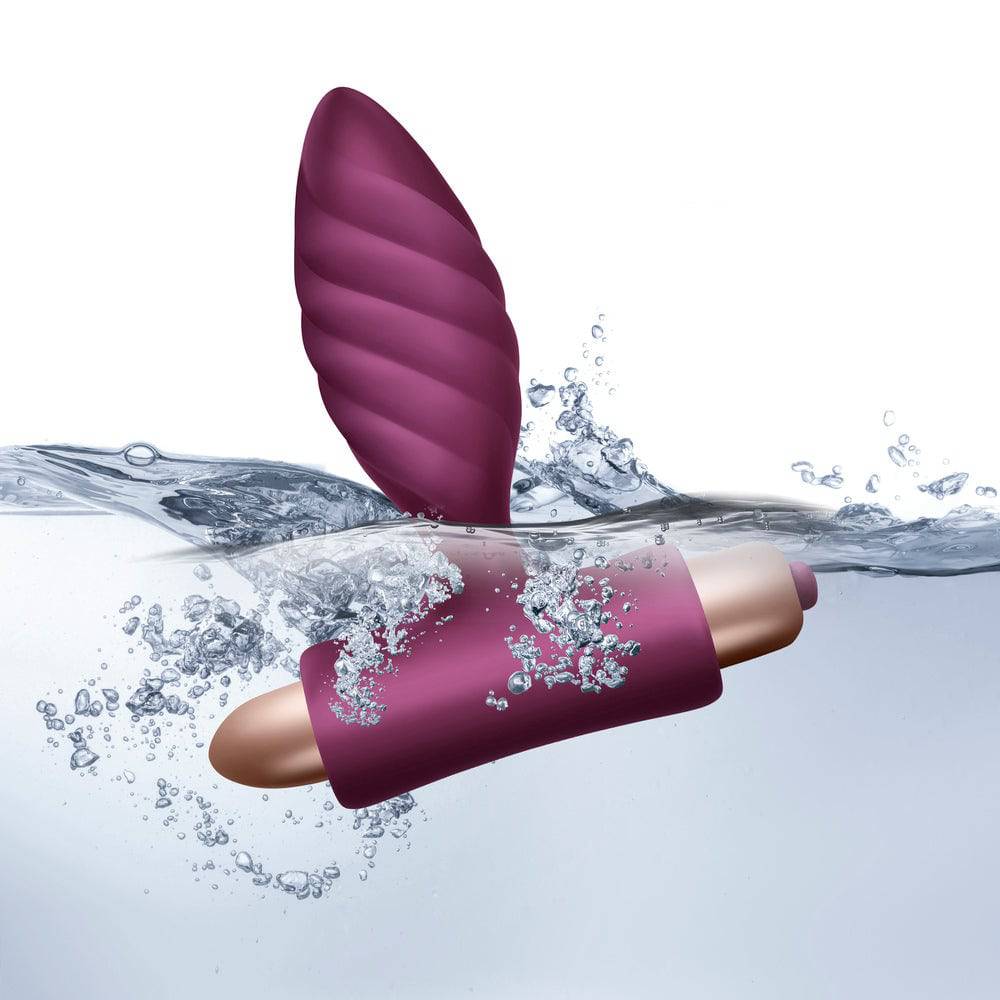 Rocks Off Oryx twisted anal plug featuring a textured design and ergonomic shape for enhanced comfort and stimulation.