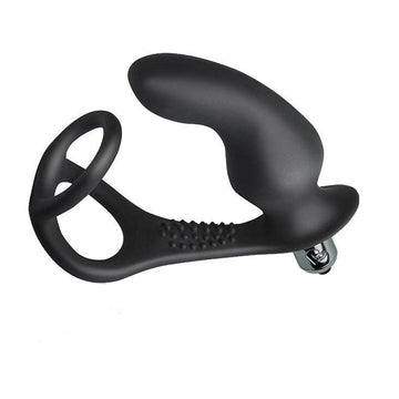 Rocks Off RoZen Pro Prostate massager in sleek black design with ergonomic shape and textured surface for enhanced pleasure.