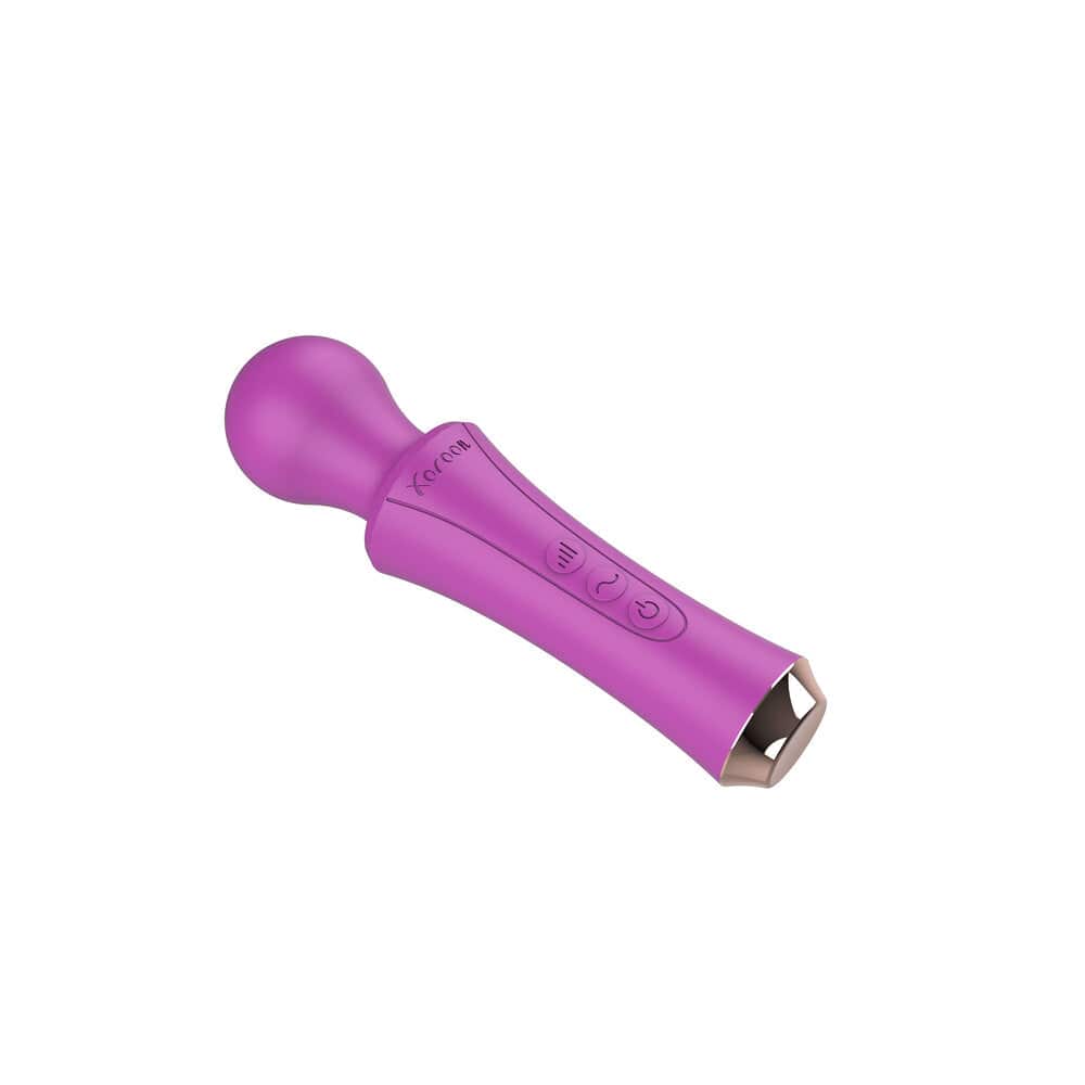 Xocoon The Personal Wand Lila, featuring a sleek design and soft silicone for comfortable use.