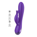 Xocoon Unlimited Love G-Spot Rabbit Vibrator in soft silicone with dual stimulation features and ergonomic design.