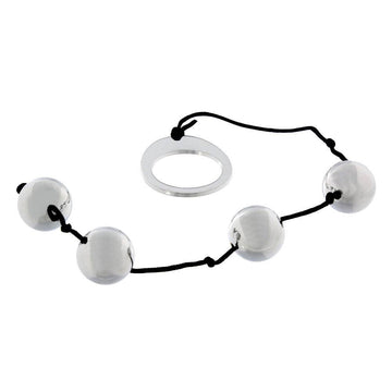 Heavy metal anal beads by Seven Creations, featuring a sleek design and smooth finish for enhanced pleasure.