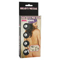 Heavy metal anal beads from Seven Creations, featuring a sleek design and smooth finish for comfortable use.