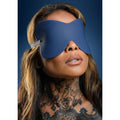 Taboom silicone eye mask in black, featuring a soft texture and adjustable strap for comfort during sleep.