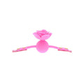 Taboom Malibu Rose Ball Gag by Toy Joy, featuring a soft pink ball and adjustable straps for comfortable wear.