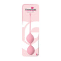 Dream Toys See You In Bloom Duo Kärleksbollar in pink, featuring two textured, floral-shaped massage balls.