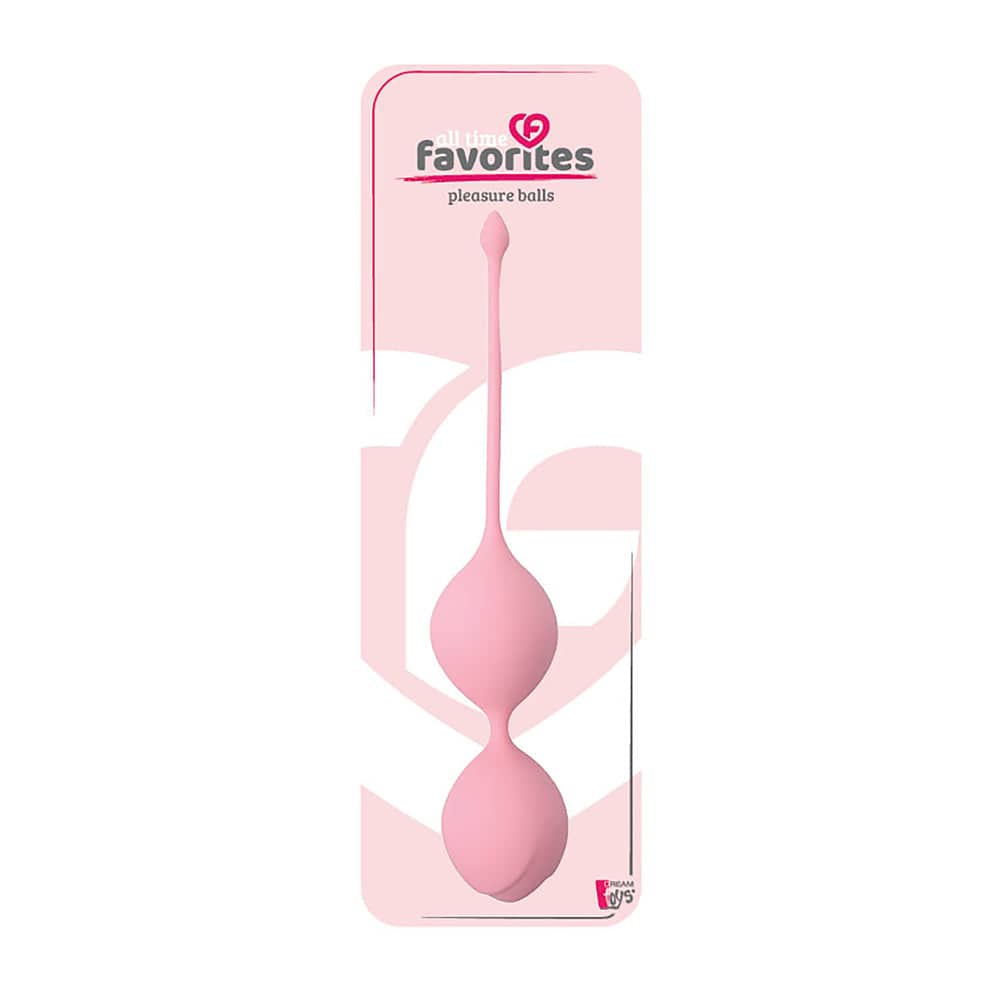 Dream Toys See You In Bloom Duo Kärleksbollar in pink, featuring two textured, floral-shaped massage balls.