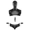 Svenjoyment bondage set featuring straps, cuffs, and a blindfold for a complete sensory experience.
