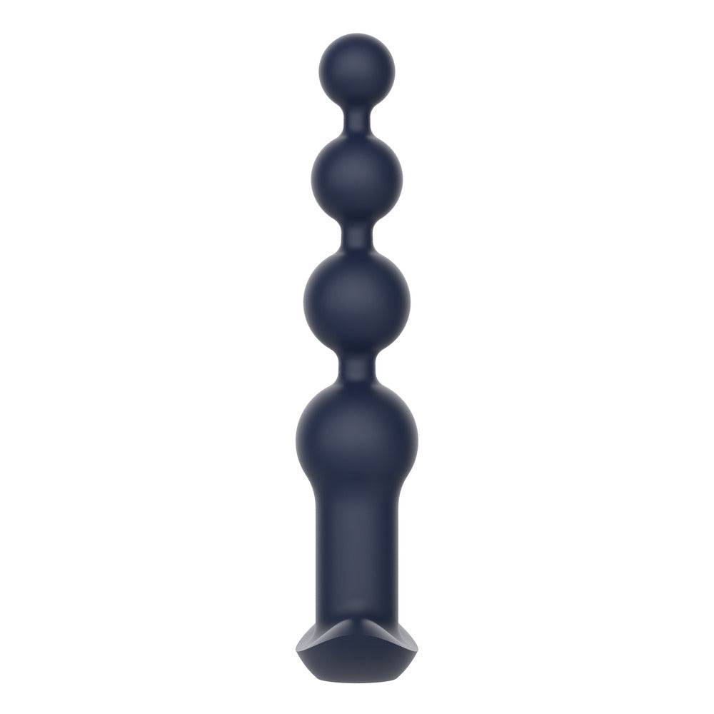 Dream Toys Apollo remote-controlled vibrating anal beads in a sleek design, showcasing multiple beads and control features.