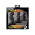 Nexus G Play Trio black vibrating prostate massager with ergonomic design and textured surface for enhanced pleasure.