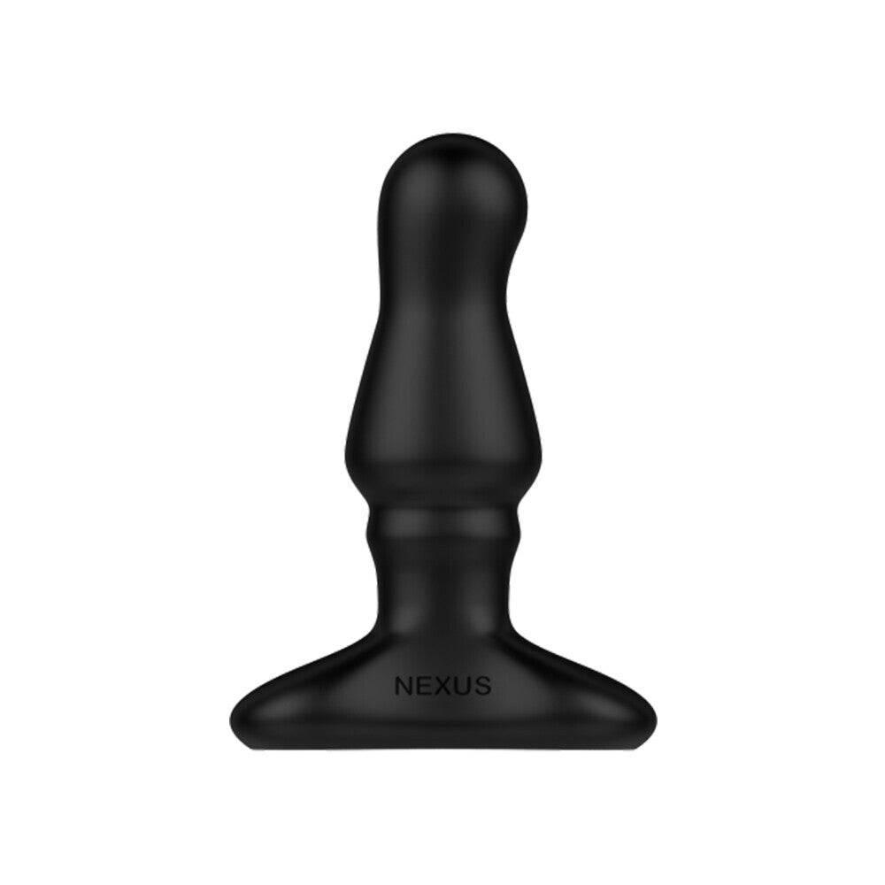 Nexus rechargeable prostate plug with inflatable tip, showcasing a sleek design and ergonomic shape.