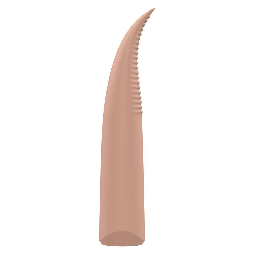 Nude Laurel Mini Travel Massageapparat by Dream Toys, compact design with ergonomic shape for easy handling and relaxation.