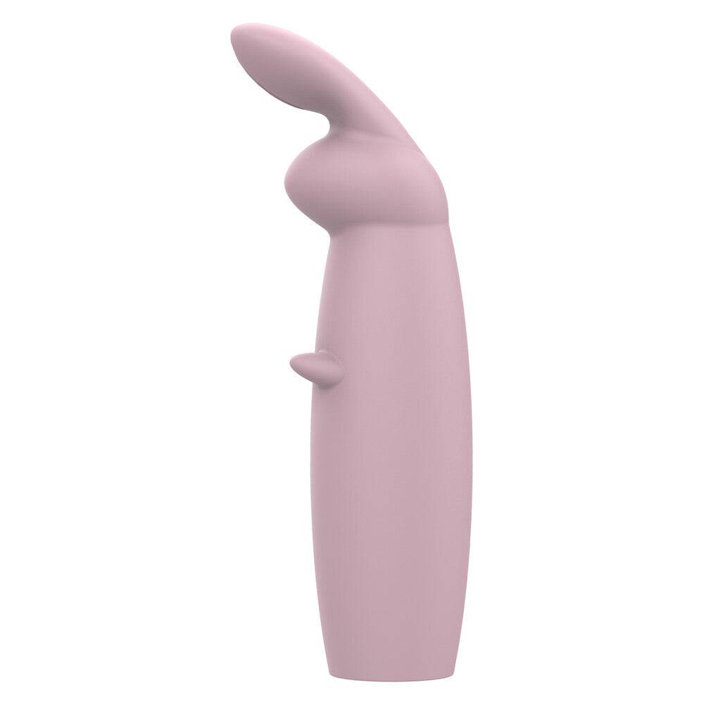 Nude Hazel Mini Rabbit massager by Dream Toys, featuring dual stimulation ears and a sleek design for intimate pleasure.