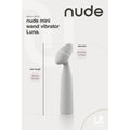 Nude Luna Mini Väggvibrator by Dream Toys, featuring a sleek design and ergonomic shape for targeted pleasure.