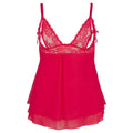 Cottelli Plus Size Babydoll featuring sheer fabric and lace trim with adjustable straps, ideal for a flattering fit.