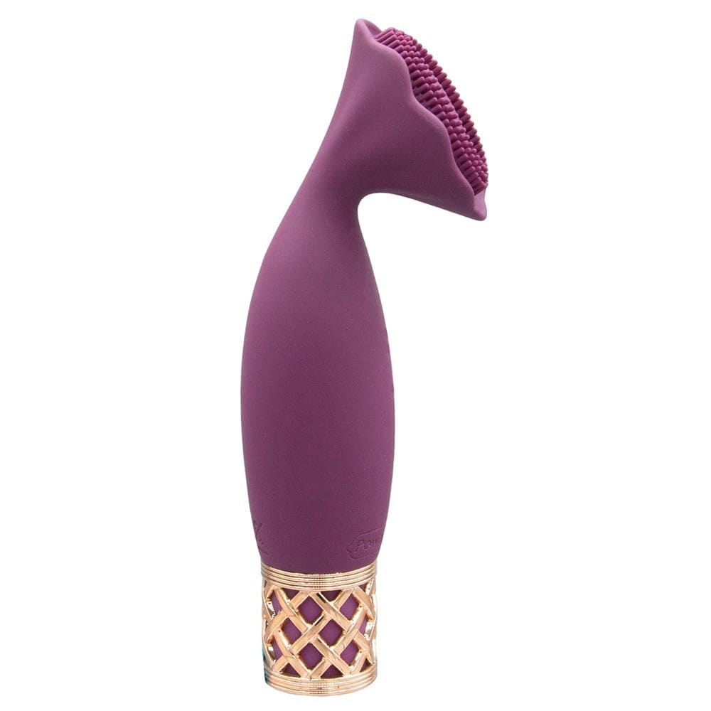 Pillow Talk Secrets Passion Mini Massageapparat by BMS Enterprises, featuring a compact design and soft-touch silicone surface.