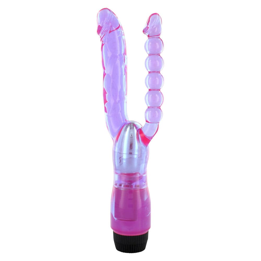 Seven Creations XCEL dubbel penetrerande vibrator in a sleek design showcasing dual ends for enhanced pleasure.