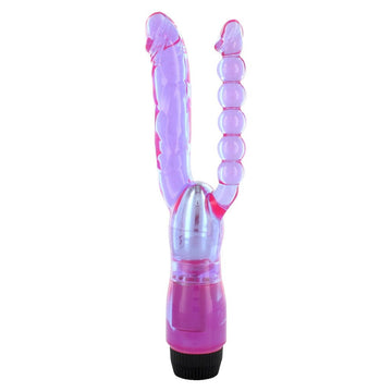 Seven Creations XCEL dubbel penetrerande vibrator in a sleek design showcasing dual ends for enhanced pleasure.