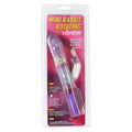 Mini kanin roterande vibrator by Seven Creations in purple with textured surface and dual stimulation design.