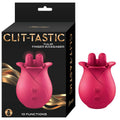 Nasswalk Toys ClitTastic Tulip Finger Massager in vibrant pink, featuring a sleek design and ergonomic shape for pleasure.