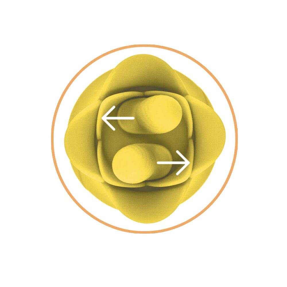 Nasswalk Toys ClitTastic Tulip Finger Massager in vibrant pink with ergonomic design and textured surface for stimulation.