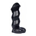 Hung Lock Yale Dildo in realistic skin tone with textured surface for enhanced pleasure and ergonomic design.