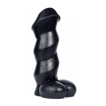 Hung Lock Yale Dildo in realistic skin tone with textured surface for enhanced pleasure and ergonomic design.