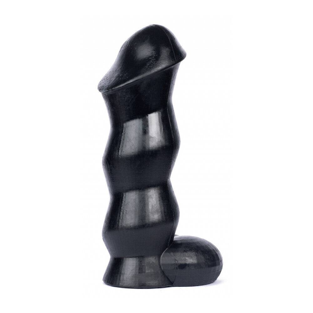 Hung Lock Yale dildo in a realistic skin tone with textured surface for enhanced pleasure, displayed against a neutral background.