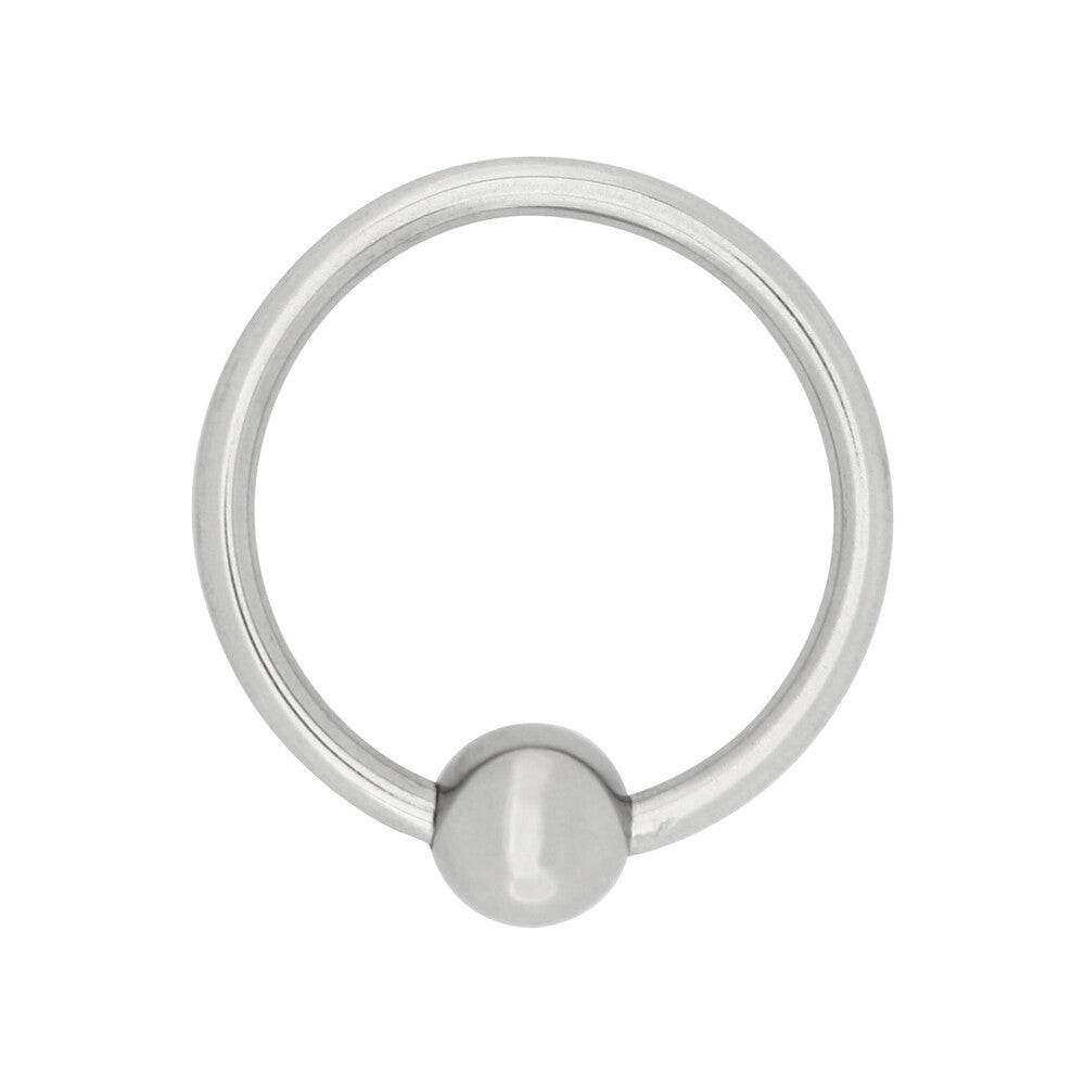 Steel Power Tools Ekollon 30mm penis ring in silver with a sleek design, showcasing its smooth finish and sturdy construction.