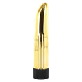 Lady Finger Mini Vibrator in gold by Seven Creations, showcasing sleek design and compact size for discreet pleasure.